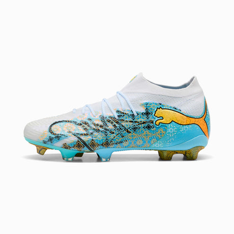PUMA Future 9 Ultimate Playmaker FG Firm Ground Men's Soccer Cleats - White/Blue - Best Buy Soccer