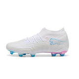 PUMA Future 9 Ultimate White FG Firm Ground Men's Soccer Cleats - White/Blue/Pink - Best Buy Soccer