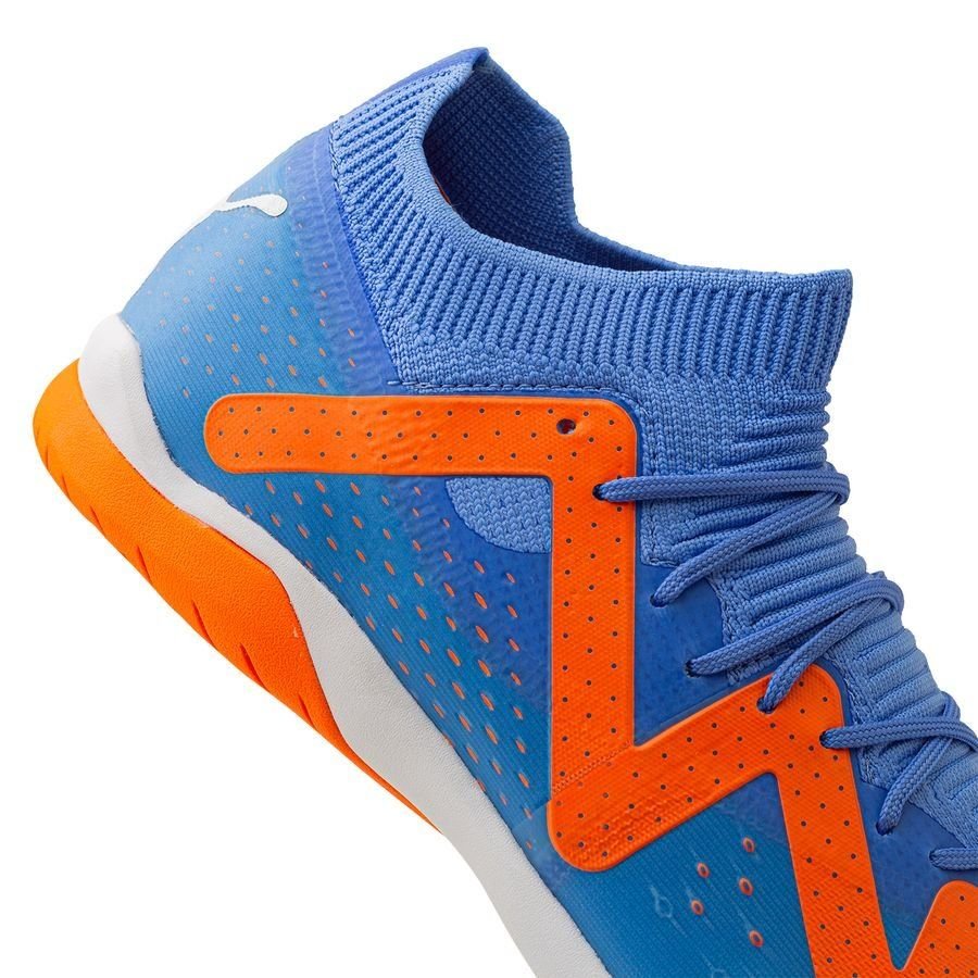 PUMA Future Match IT Indoor Soccer Shoes - Blue Glimmer/White/Ultra Orange - Best Buy Soccer