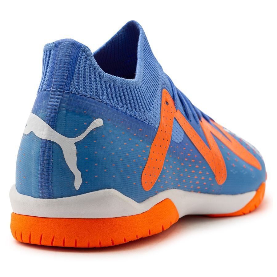 PUMA Future Match IT Indoor Soccer Shoes - Blue Glimmer/White/Ultra Orange - Best Buy Soccer