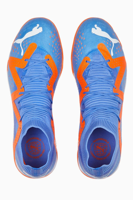PUMA Future Match TT Turf Men's Soccer Cleats - Blue Glimmer/White/Ultra Orange - Best Buy Soccer