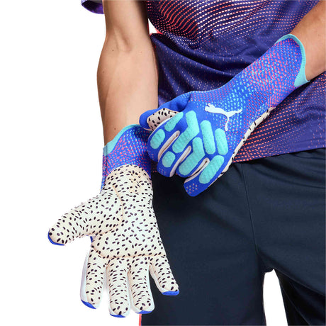 PUMA Future Ultimate NC Goalkeeper Gloves Blue/Sunset Glow/Electric Pepp - Best Buy Soccer