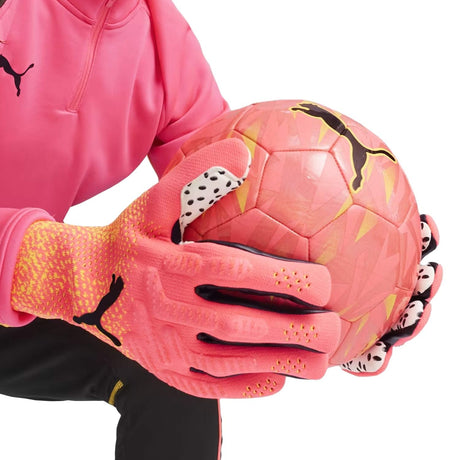 PUMA Future Ultimate NC Goalkeeper Gloves Sunset Glow/Sun Stream/Black - Best Buy Soccer