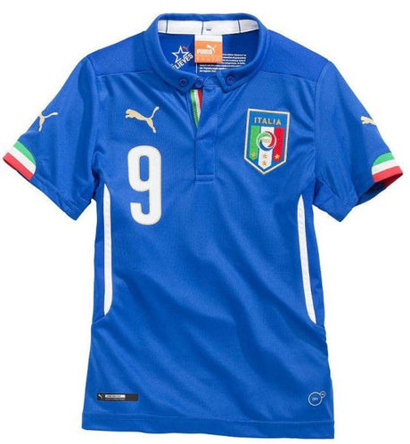 PUMA Italy Home Jersey Mario Balotelli 2014 Jersey Blue - Best Buy Soccer