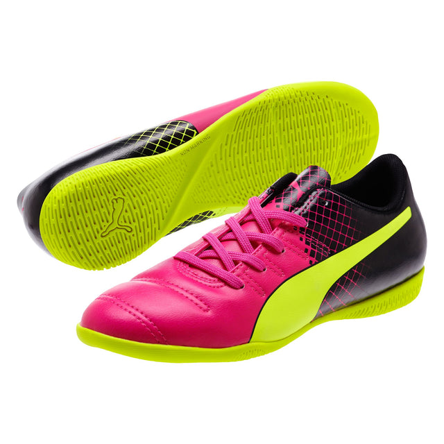 PUMA Kid's Evopower 4.3 Tricks IT Indoor Boots JR Pink Glo/Safety Yellow - Best Buy Soccer