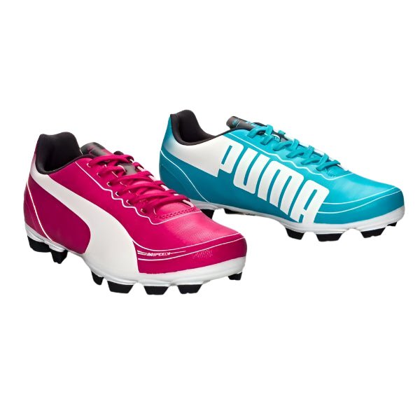 PUMA Kid's evoSPEED 5.2 FG Firm Ground Soccer Cleats Jr Purple/Blue Bird/White - Best Buy Soccer