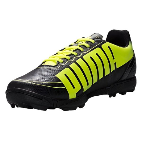 PUMA Kid's evoSPEED 5.2 TT Jr Turf Football Boots Black/Fluo Yellow/Brilliant Blue - Best Buy Soccer