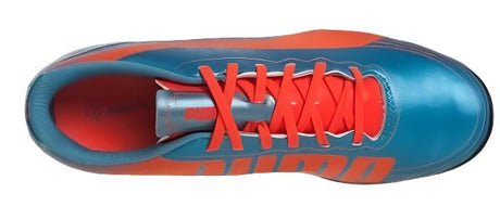 PUMA Kid's evoSPEED 5.2 TT Jr Turf Football Boots Blue/Fluro Peach - Best Buy Soccer