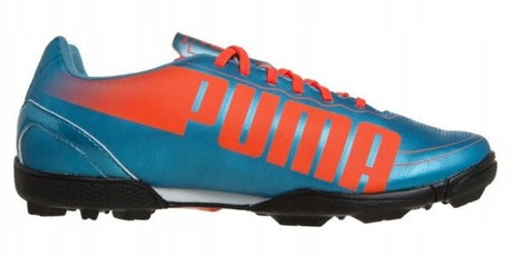 PUMA Kid's evoSPEED 5.2 TT Jr Turf Football Boots Blue/Fluro Peach - Best Buy Soccer