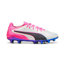 PUMA King 20 Ultimate FG/AG Firm Ground/Artificial Ground Men's Soccer Cleats - White/Pink/Aqua - Best Buy Soccer