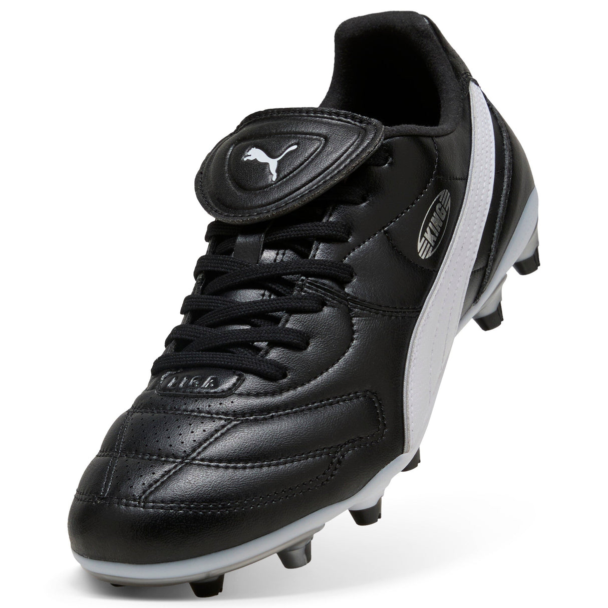 PUMA King Liga FG/AG Firm/Multi - Ground Soccer Cleats - Black/White - Best Buy Soccer