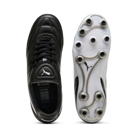 PUMA King Liga FG/AG Firm/Multi - Ground Soccer Cleats - Black/White - Best Buy Soccer
