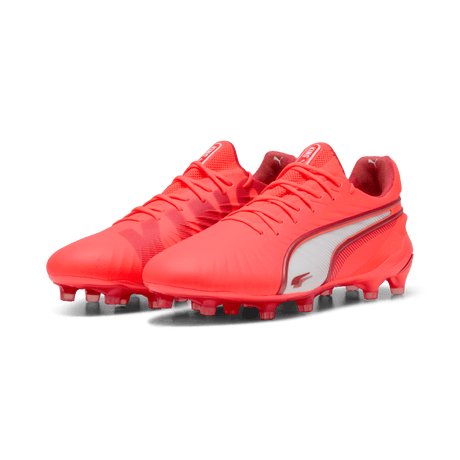 PUMA King Ultimate FG/AG Firm/Multi - Ground Soccer Cleats Red - Best Buy Soccer