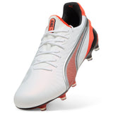 PUMA King Ultimate FG/AG Firm/Multi - Ground Soccer Cleats White/Silver - Best Buy Soccer