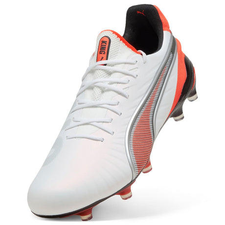PUMA King Ultimate FG/AG Firm/Multi - Ground Soccer Cleats White/Silver - Best Buy Soccer