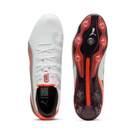 PUMA King Ultimate FG/AG Firm/Multi - Ground Soccer Cleats White/Silver - Best Buy Soccer