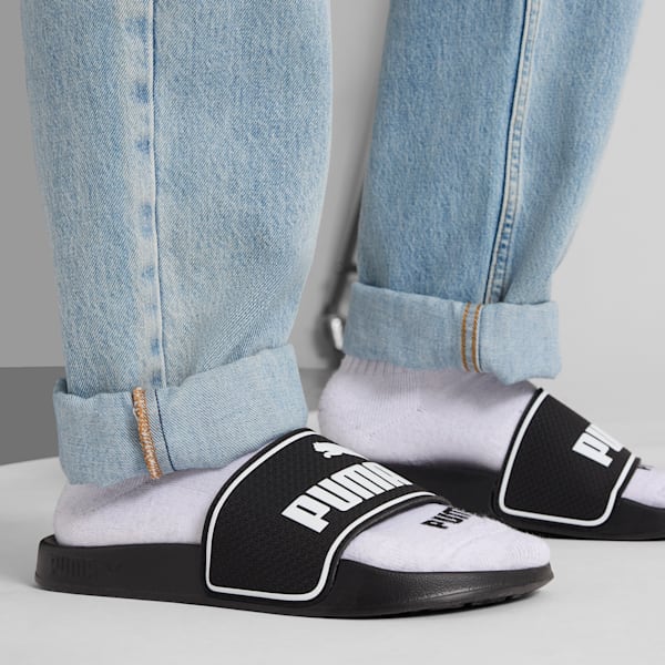 PUMA Leadcat 2.0 Slides Black/White - Best Buy Soccer