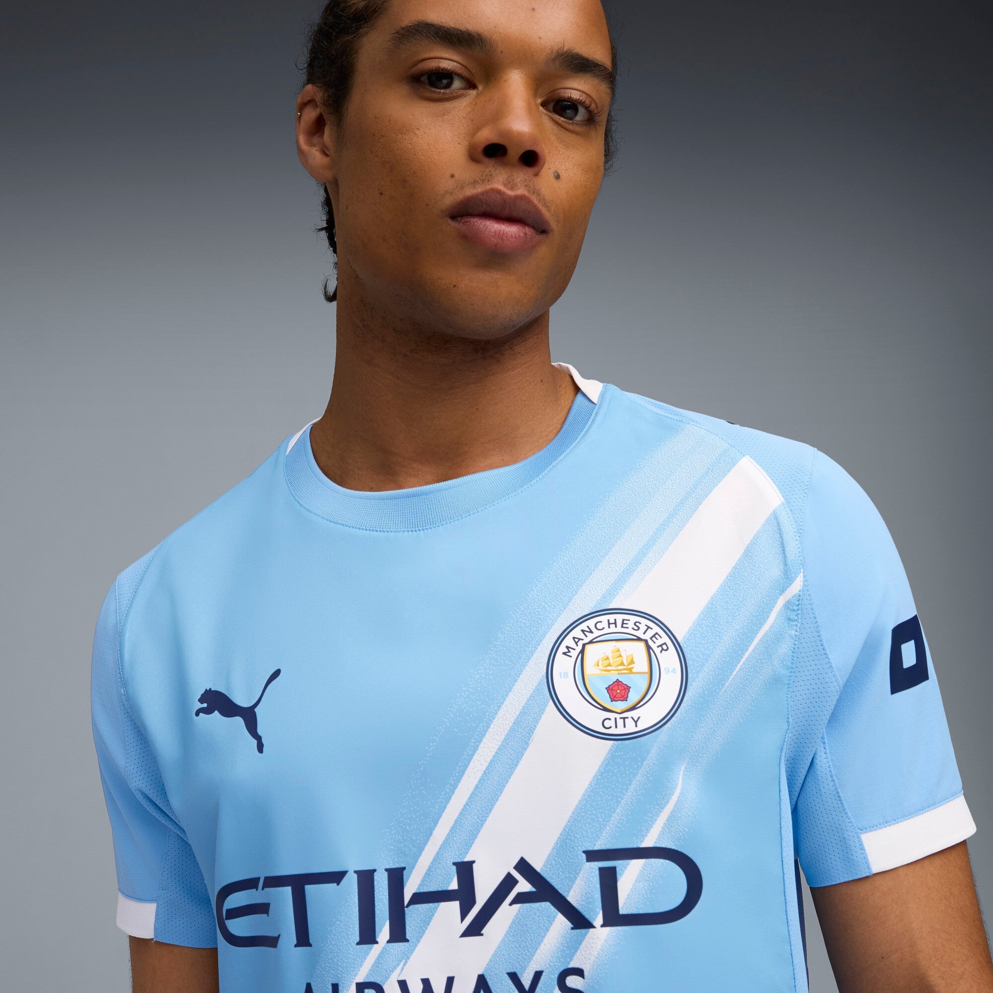 PUMA Manchester City Home Men's Soccer Jersey 25/26 - Light Blue/White - Best Buy Soccer