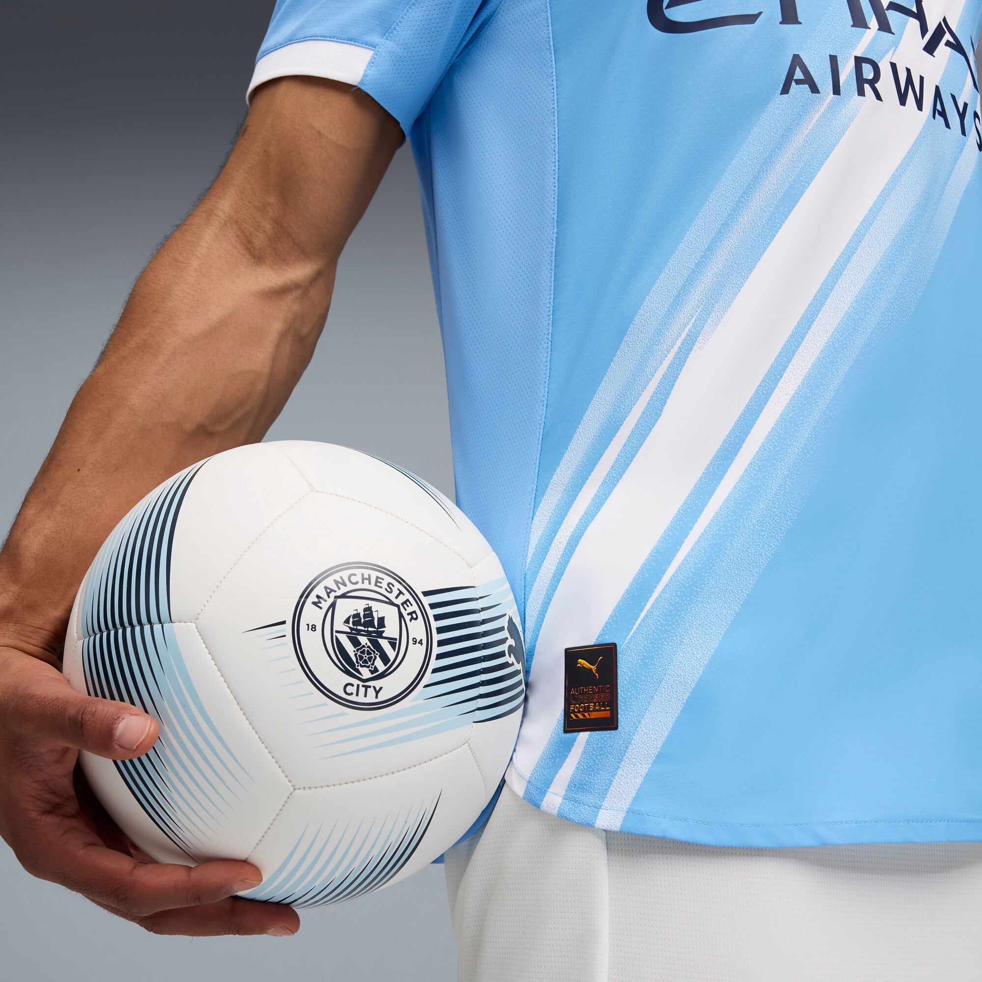 PUMA Manchester City Home Men's Soccer Jersey 25/26 - Light Blue/White - Best Buy Soccer