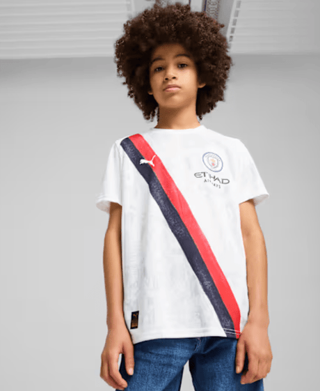 PUMA Manchester City KidSuper Jersey Youth - White/Black - Best Buy Soccer
