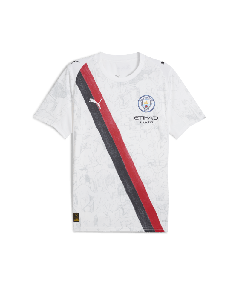 PUMA Manchester City KidSuper Men's Soccer Jersey - White/Black - Best Buy Soccer