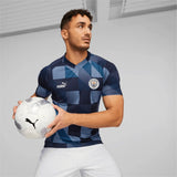 PUMA Manchester City Pre - Match Jersey Light Blue/Navy - Best Buy Soccer
