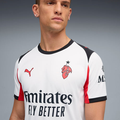 PUMA Men's AC Milan Away Soccer Jersey 25 White/Red - Best Buy Soccer