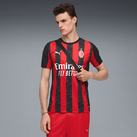 PUMA Men's AC Milan Home Jersey 25 Red/Black - Best Buy Soccer