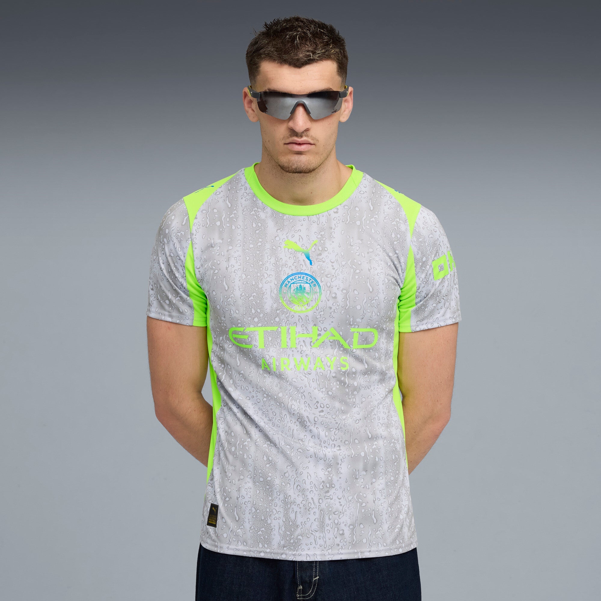 PUMA Men's Manchester City Third Soccer Jersey 25 - Green - Best Buy Soccer