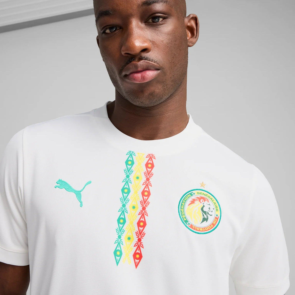 PUMA Men's Senegal Home Jersey 25 Replica - White - Best Buy Soccer