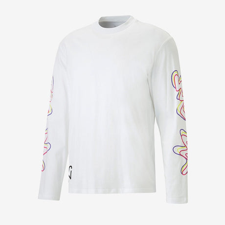 PUMA Neymar JR Creativity Long Sleeve T-Shirt White/Fluo Yellow Limited Edition - Best Buy Soccer