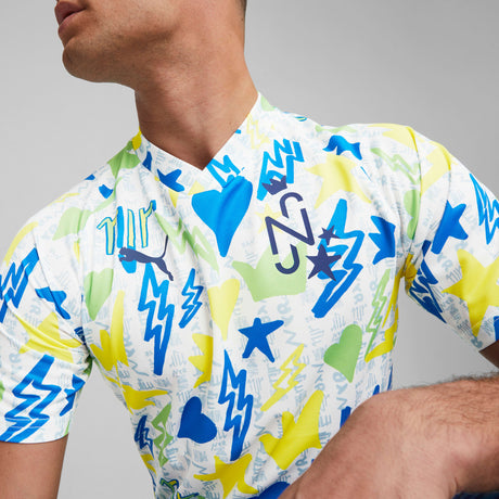 PUMA Neymar Jr Instituto Training Jersey White/Blue/Lemon - Best Buy Soccer