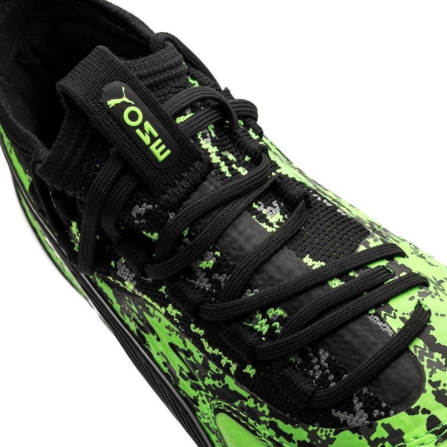 PUMA One 19.1 Jr FG/AG Multi - Ground Soccer Cleats - Hacked Green/Black - Best Buy Soccer