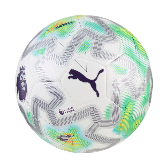 PUMA Orbita Cup Premier League Thrill Soccer Ball - White/Multicolor - Best Buy Soccer