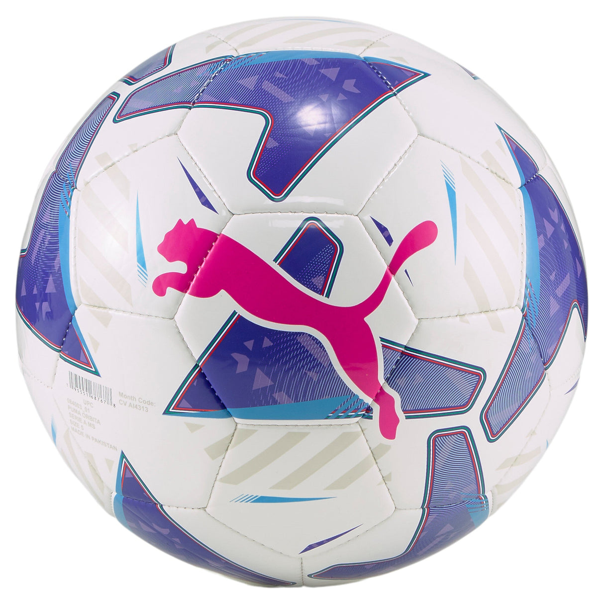 PUMA Orbita Serie A Ms Mini Soccer Ball - White/Blue Glimmer/Sunset Glow - Best Buy Soccer