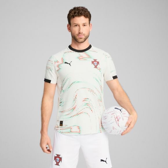 PUMA Portugal Away Authentic Men's Soccer Jersey 25/26 - White/Black - Best Buy Soccer