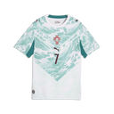 PUMA Portugal Away Ronaldo Youth Soccer Jersey - White/Green Lagoon - Best Buy Soccer
