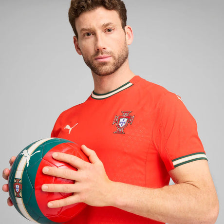 PUMA Portugal Home Authentic Men's Soccer Jersey 25/26 - Red - Best Buy Soccer