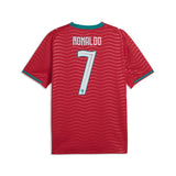 PUMA Portugal Home Cristiano Ronaldo CR7 Men's Soccer Jersey 2026 - Red/Green - Best Buy Soccer
