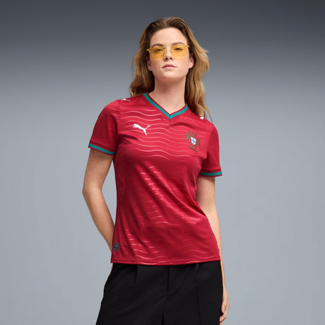 PUMA Portugal Home Women's Soccer Jersey 2026 - Red/Green - Best Buy Soccer