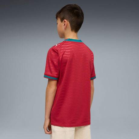 PUMA Portugal Home Youth Soccer Jersey 2026 - Red/Green Lagoon - Best Buy Soccer