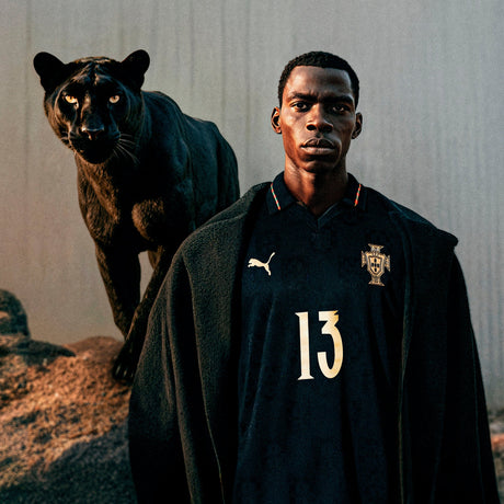 PUMA Portugal SE Authentic W/BOX Men's Soccer Jersey 26- Black/Gold - Best Buy Soccer