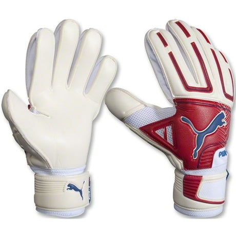 PUMA PowerCat 1.2 Protect Goalkeeper Gloves White/Red - Best Buy Soccer
