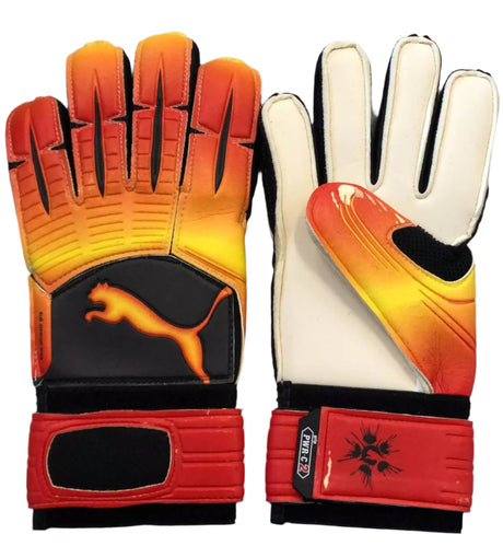 PUMA PowerCat 2.1 Grip RC Goalkeeper Gloves Yellow/Red - Best Buy Soccer