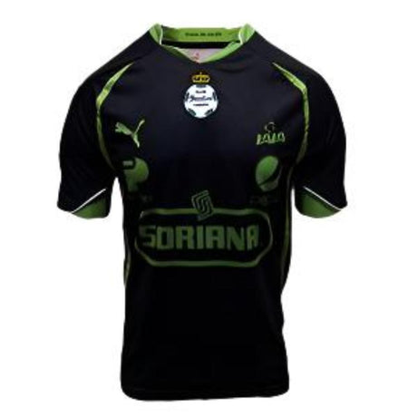 PUMA Santos Away Jersey 2011 - 12 Black/Lime - Best Buy Soccer
