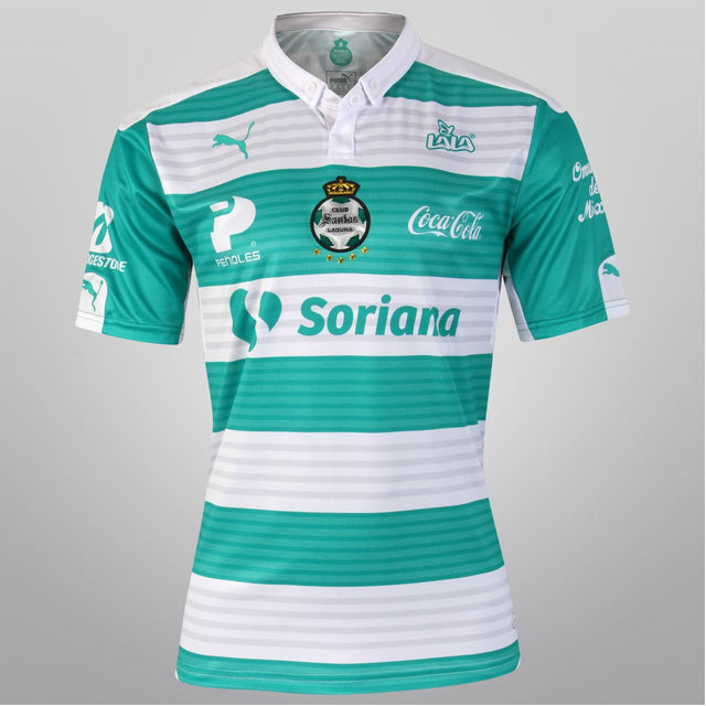 PUMA Santos Home Jersey 15/16 - White/Green - Best Buy Soccer