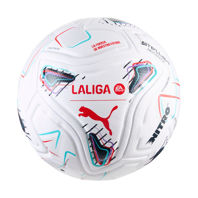 PUMA Stellar Nitro Ultimate LaLiga Soccer Ball - White/Multicolor - Best Buy Soccer