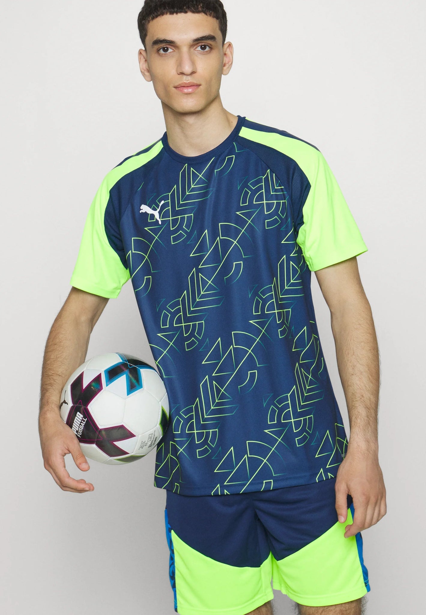 PUMA TeamLIGA Graphic Jersey Persian Blue Pro Green - Best Buy Soccer