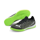 PUMA Ultra 1.3 Pro Court IT Indoor Soccer Shoes - Black/White/Green Glare - Best Buy Soccer