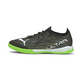 PUMA Ultra 1.3 Pro Court IT Indoor Soccer Shoes - Black/White/Green Glare - Best Buy Soccer